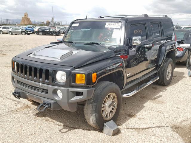 5GTDN136568313539 - 2006 HUMMER H3 BLACK photo 2