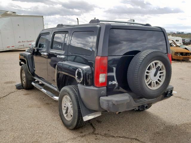 5GTDN136568313539 - 2006 HUMMER H3 BLACK photo 3