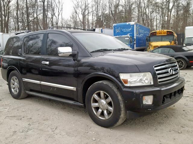 5N3AA08A04N807399 - 2004 INFINITI QX56 BLACK photo 1