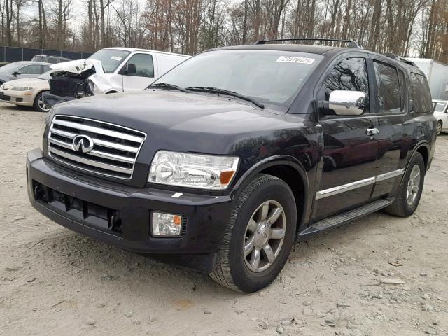 5N3AA08A04N807399 - 2004 INFINITI QX56 BLACK photo 2