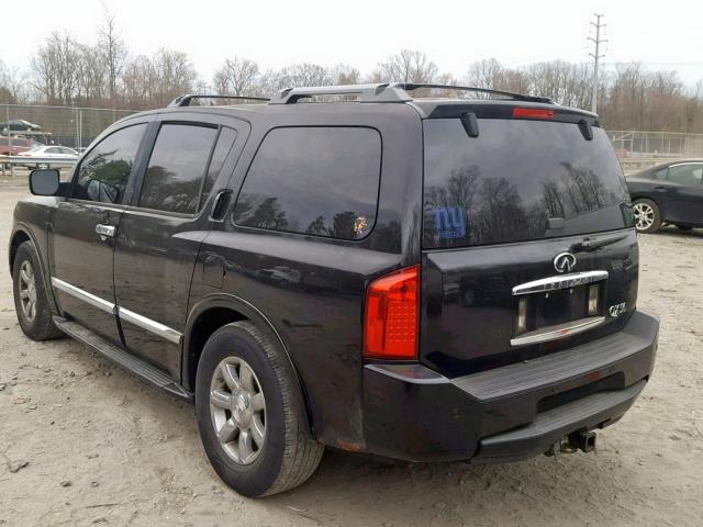 5N3AA08A04N807399 - 2004 INFINITI QX56 BLACK photo 3