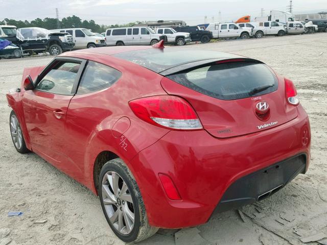 KMHTC6AD2HU305248 - 2017 HYUNDAI VELOSTER RED photo 3