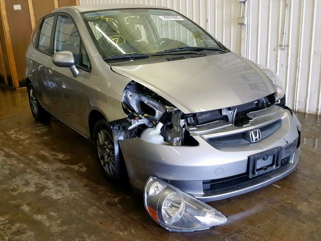 JHMGD38437S026956 - 2007 HONDA FIT GRAY photo 1