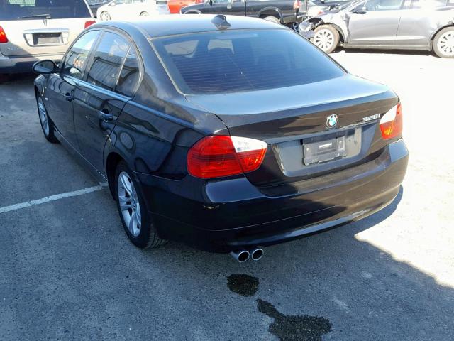 WBAVC53548FZ86690 - 2008 BMW 328 I SULE BLACK photo 3