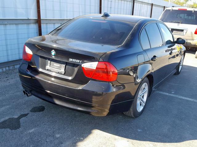 WBAVC53548FZ86690 - 2008 BMW 328 I SULE BLACK photo 4