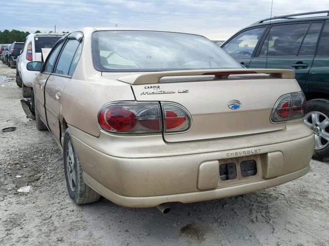 1G1NE52JX3M640202 - 2003 CHEVROLET MALIBU LS GOLD photo 3