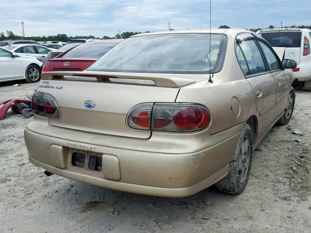 1G1NE52JX3M640202 - 2003 CHEVROLET MALIBU LS GOLD photo 4