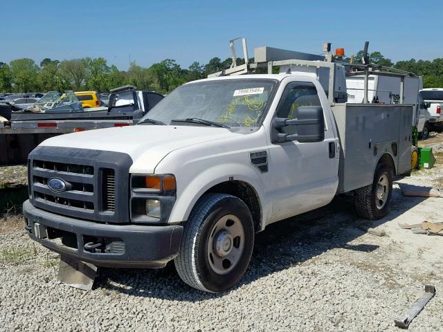 1FDSF30518EC32878 - 2008 FORD F350 SRW S WHITE photo 2