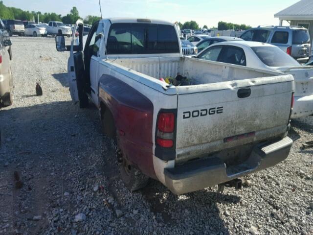 1B7MC33711J558129 - 2001 DODGE RAM 3500 WHITE photo 3