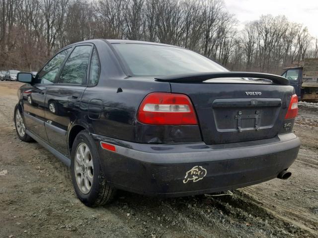 YV1VS29562F829725 - 2002 VOLVO S40 1.9T BLACK photo 3