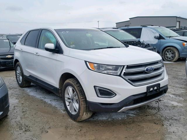 2FMPK3J96JBB73475 - 2018 FORD EDGE SEL WHITE photo 1