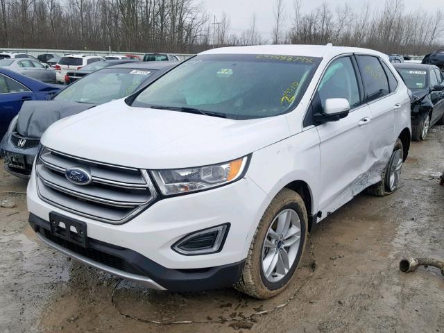 2FMPK3J96JBB73475 - 2018 FORD EDGE SEL WHITE photo 2