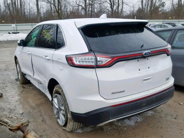 2FMPK3J96JBB73475 - 2018 FORD EDGE SEL WHITE photo 3