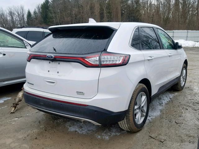 2FMPK3J96JBB73475 - 2018 FORD EDGE SEL WHITE photo 4