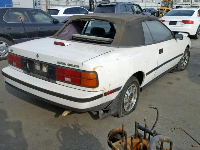 JT5ST62K3J7270362 - 1988 TOYOTA CELICA GT WHITE photo 4