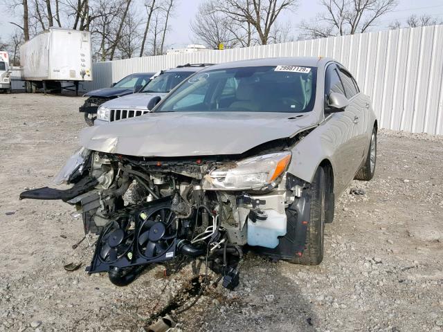 2G4GS5EV7D9161575 - 2013 BUICK REGAL PREM TAN photo 2