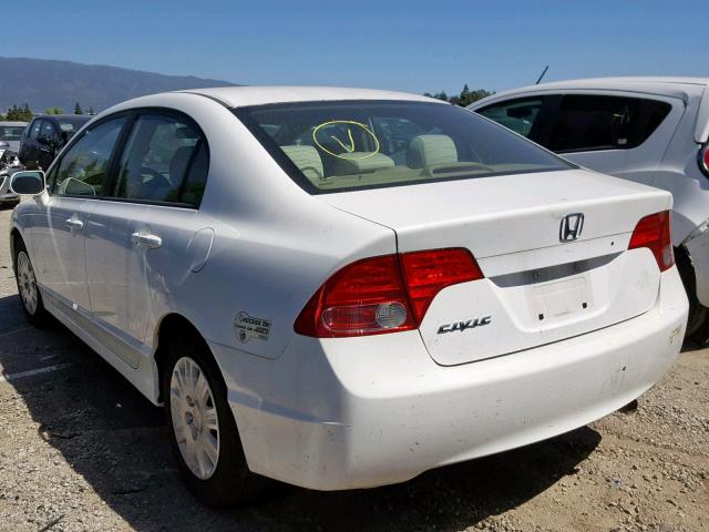 1HGFA46527L000769 - 2007 HONDA CIVIC GX WHITE photo 3