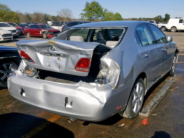 JTHBA30G955093226 - 2005 LEXUS ES 330 SILVER photo 4