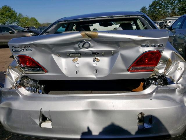 JTHBA30G955093226 - 2005 LEXUS ES 330 SILVER photo 9