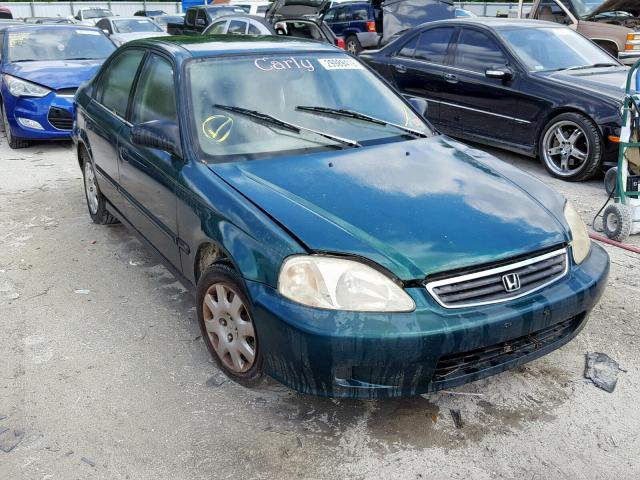 2HGEJ6621XH548840 - 1999 HONDA CIVIC DX GREEN photo 1