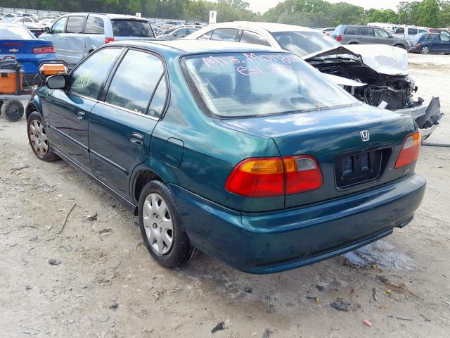 2HGEJ6621XH548840 - 1999 HONDA CIVIC DX GREEN photo 3