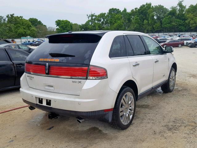 2LMDU68C49BJ11394 - 2009 LINCOLN MKX WHITE photo 4