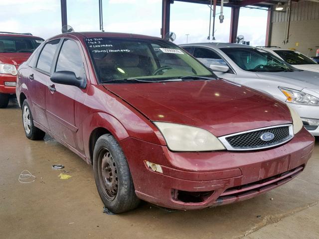 1FAFP34NX6W185943 - 2006 FORD FOCUS ZX4 MAROON photo 1