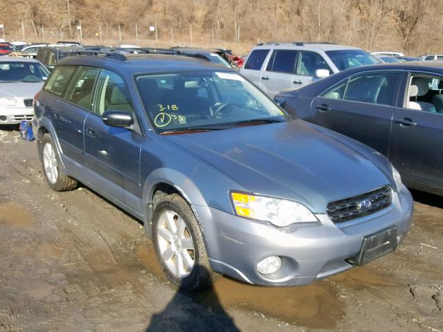 4S4BP61C967357107 - 2006 SUBARU LEGACY OUT BLUE photo 1