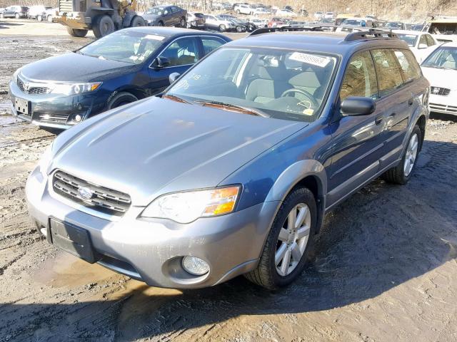 4S4BP61C967357107 - 2006 SUBARU LEGACY OUT BLUE photo 2