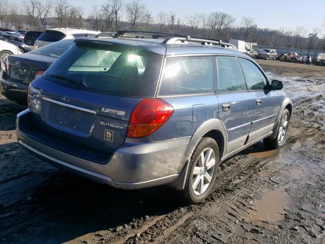 4S4BP61C967357107 - 2006 SUBARU LEGACY OUT BLUE photo 4