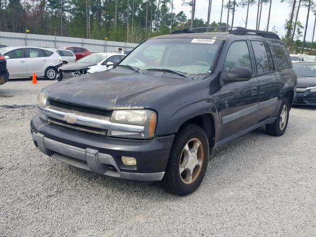 1GNET16S156157317 - 2005 CHEVROLET TRAILBLAZE BLACK photo 2