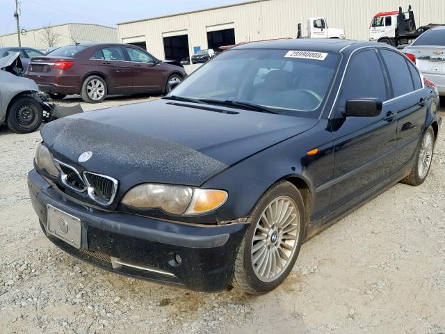 WBAEV53472KM18952 - 2002 BMW 330 I BLACK photo 2