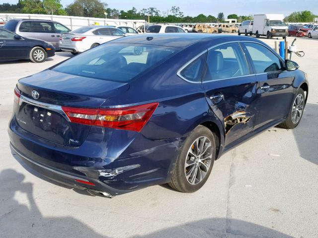 4T1BK1EB3HU254997 - 2017 TOYOTA AVALON XLE BLUE photo 4