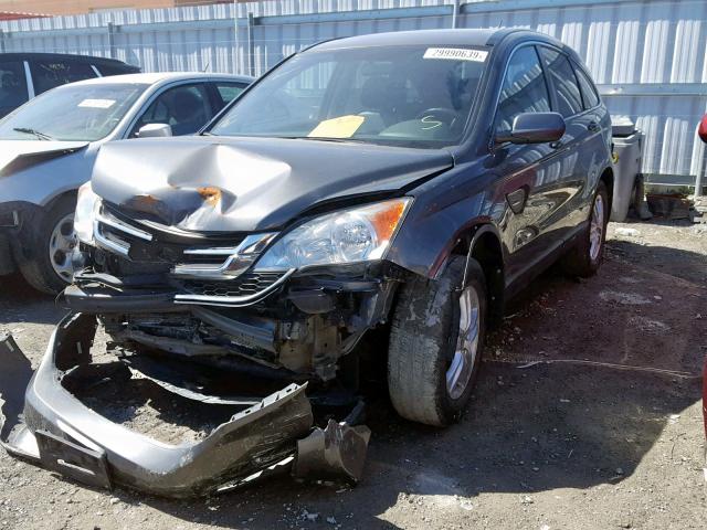 5J6RE4H79BL819859 - 2011 HONDA CR-V EXL GRAY photo 2