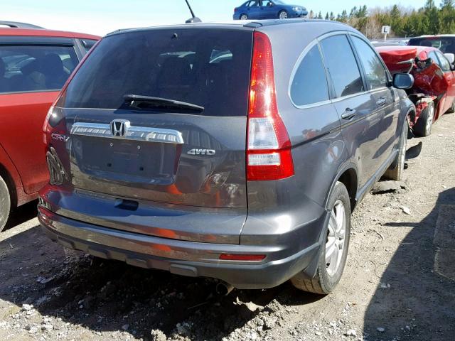 5J6RE4H79BL819859 - 2011 HONDA CR-V EXL GRAY photo 4