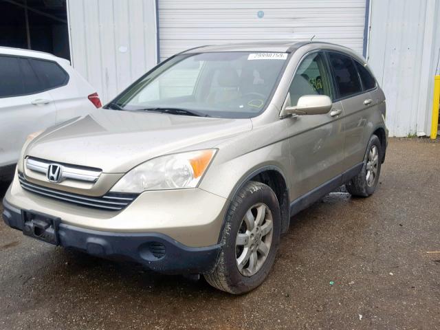 JHLRE38737C016068 - 2007 HONDA CR-V EXL TAN photo 2