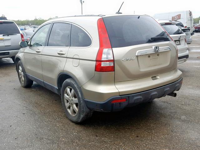 JHLRE38737C016068 - 2007 HONDA CR-V EXL TAN photo 3