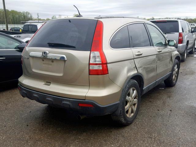 JHLRE38737C016068 - 2007 HONDA CR-V EXL TAN photo 4