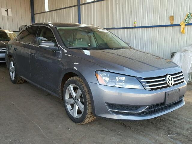 1VWAS7A39EC058188 - 2014 VOLKSWAGEN PASSAT S GRAY photo 1