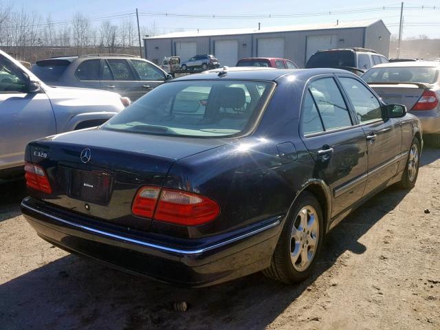 WDBJF65J92B490421 - 2002 MERCEDES-BENZ E 320 BLUE photo 4