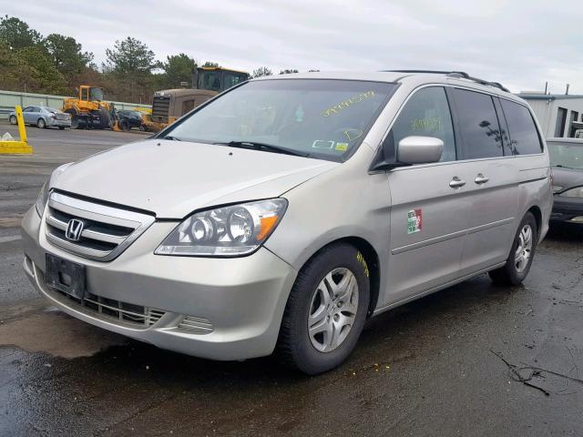 5FNRL38407B131433 - 2007 HONDA ODYSSEY EX SILVER photo 2