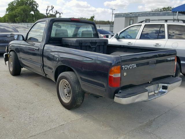 4TANL42N2WZ129774 - 1998 TOYOTA TACOMA BLACK photo 3