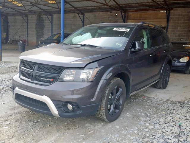 3C4PDCGB4JT273572 - 2018 DODGE JOURNEY CR GRAY photo 2