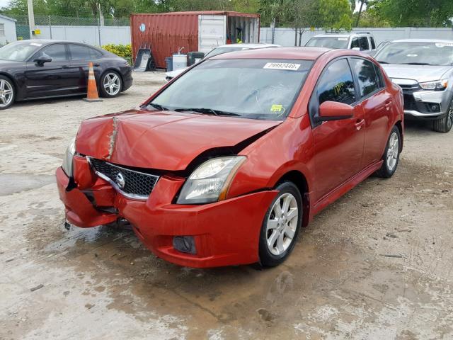 3N1AB6AP9BL627933 - 2011 NISSAN SENTRA 2.0 RED photo 2