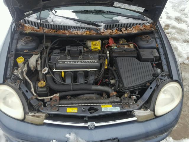 1B3ES46C91D170717 - 2001 DODGE NEON SE BLUE photo 7