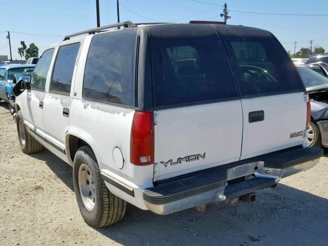 1GKEC13R3XJ705980 - 1999 GMC YUKON WHITE photo 3