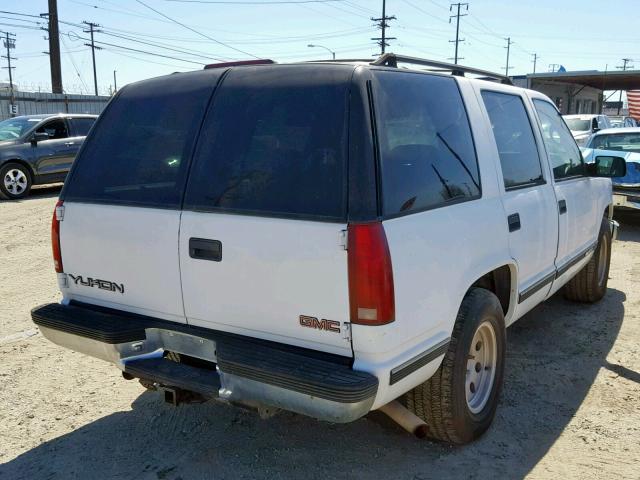 1GKEC13R3XJ705980 - 1999 GMC YUKON WHITE photo 4