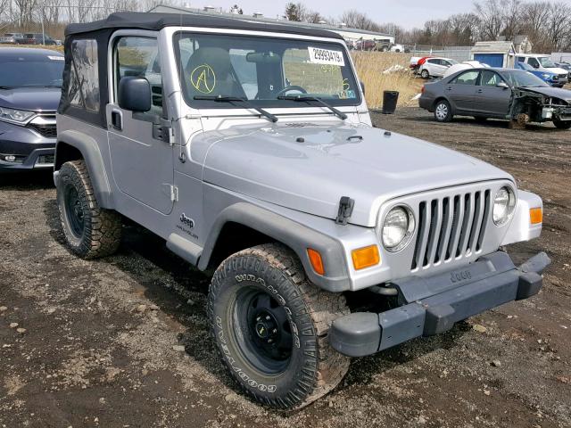 1J4FA29173P359429 - 2003 JEEP WRANGLER / SILVER photo 1