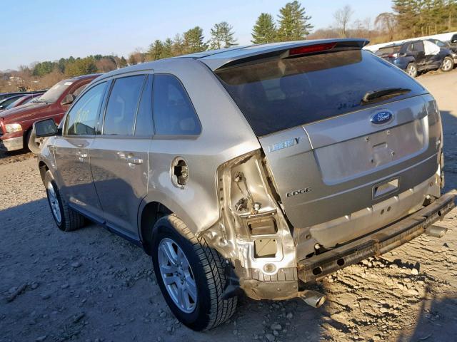 2FMDK38CX8BA39759 - 2008 FORD EDGE SEL SILVER photo 3