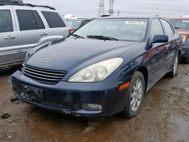 JTHBF30G330148524 - 2003 LEXUS ES 300 BLUE photo 2